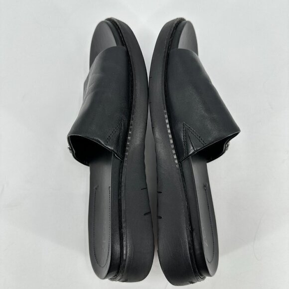 Cole Haan Womens Black Leather Zerogrand Global Slide Cushioned Beach 8 Sandals - Picture 4 of 7